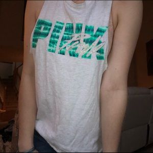 PINK muscle tank, size XS/S